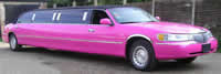 pink limousine hire london