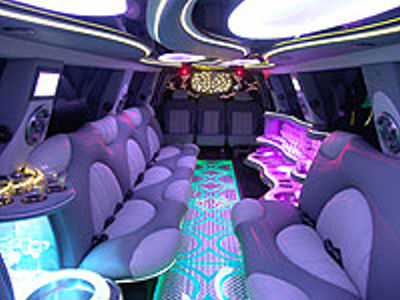 hummer h2 limo interior. Pink Hummer limousine hire
