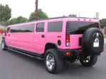 Chauffeur stretch pink Hummer H2 limousine hire in Newcastle, Sunderland, Durham, and North East