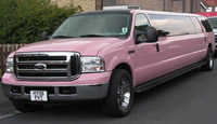 ford excursion pink playboy limo hire