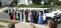 limotek school prom limousine hire