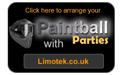 limousine hire with paintball parties
