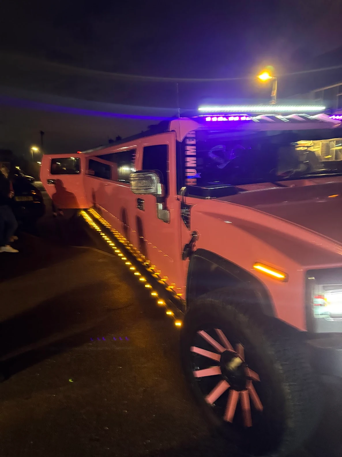 Customer photo from Belinda's Pink Hummer birthday limousine booking